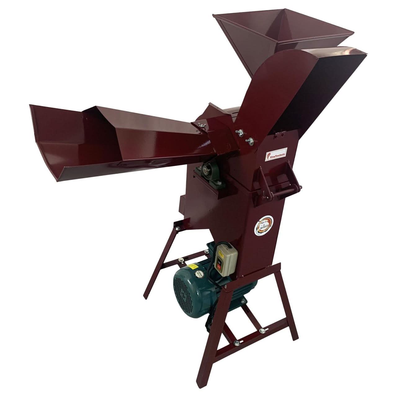 Moara cu tocator de furaje Vivatechnix VMD-1020, putere 3kW, 2800rpm, 500 kg/h