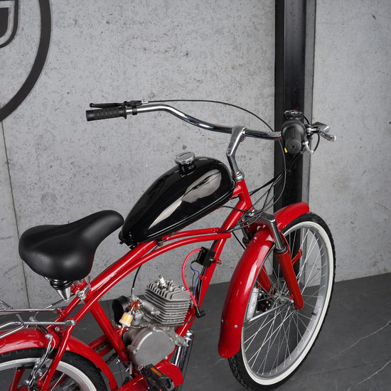 Rezervor benzina 3,5 litri pentru motor bicicleta, vedere laterala
