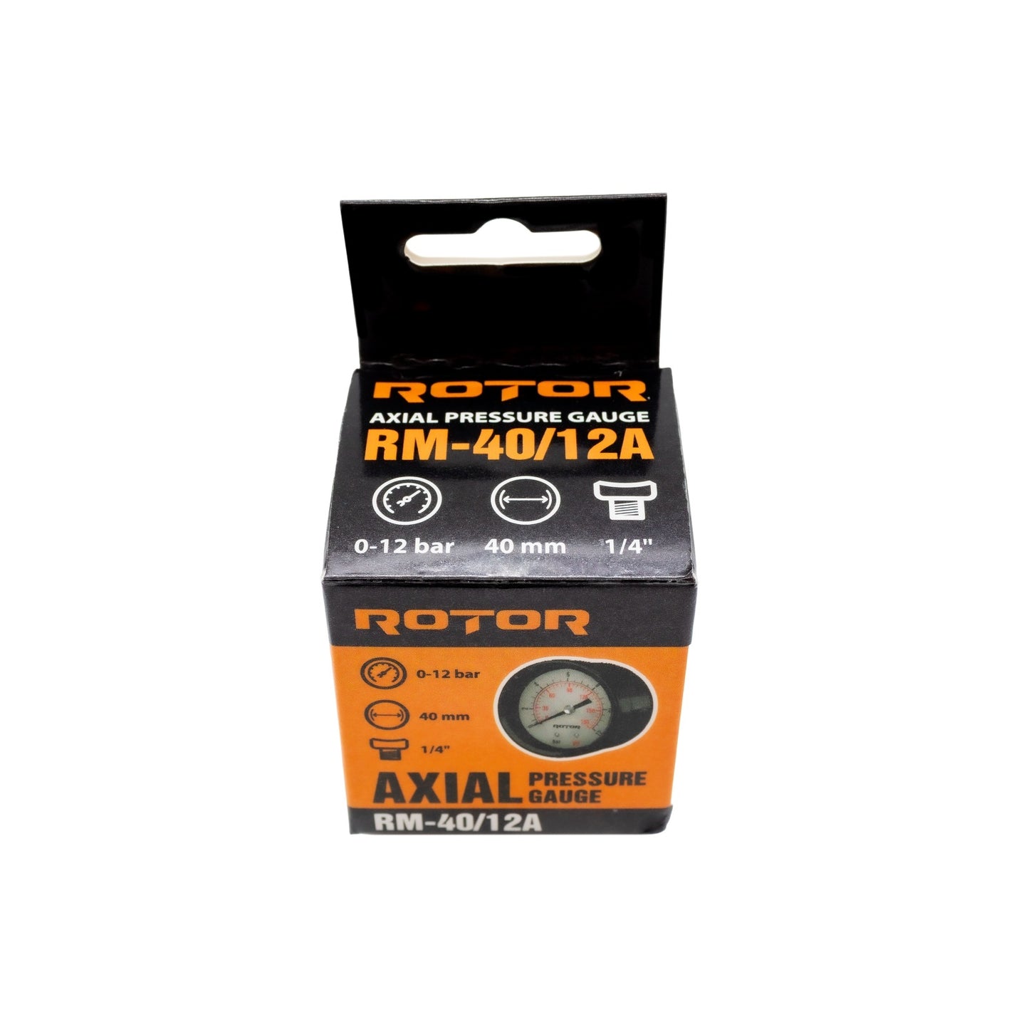 Manometru axial apa ROTOR RM-40/12A, 40 mm, 1/4