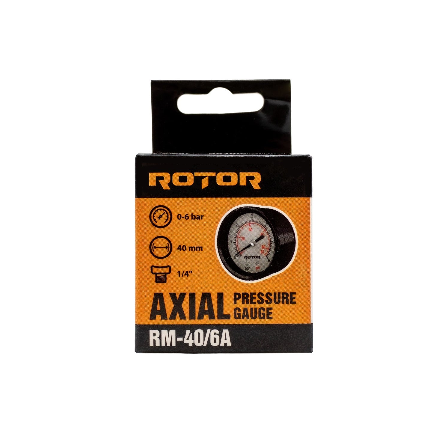 Manometru axial apa ROTOR RM-40/6A, 40 mm, 1/4