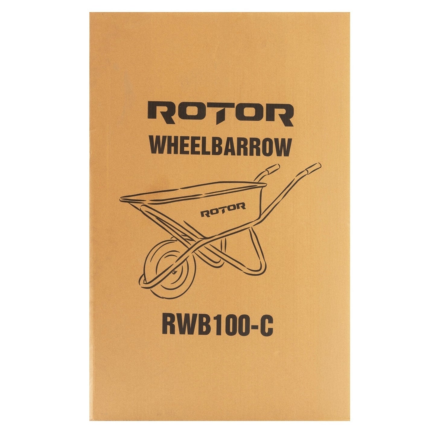 Roaba Cuva Plastic ROTOR RWB100-C, 100L, roata 400-8