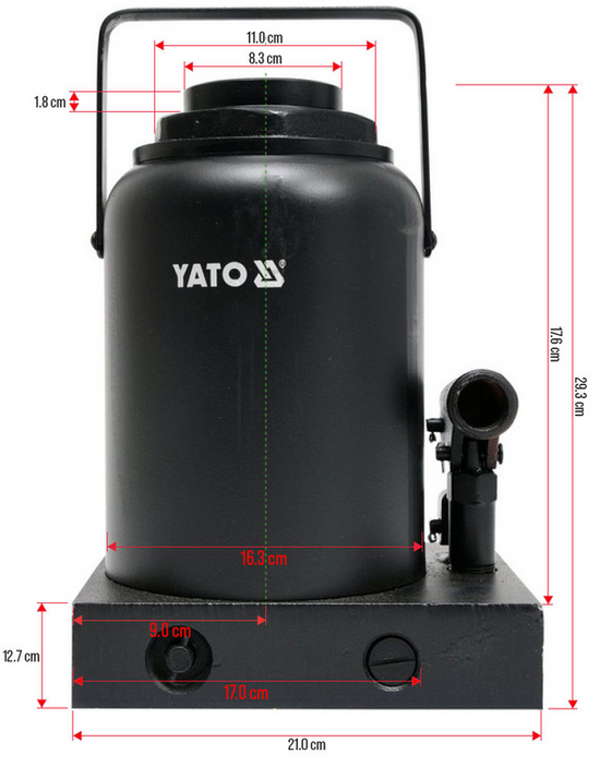 Cric hidraulic Yato YT-17009 - imagine oficiala 3