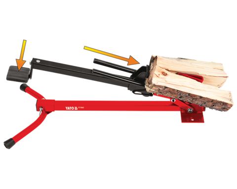 Dispozitiv spart lemne Yato YT-79943, 1.2 t, 60-180 mm - imagine 1