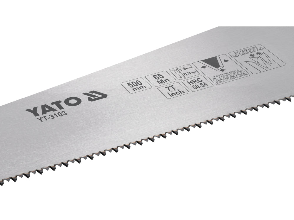 Fierastrau manual pentru lemn YATO YT-3103, 500 mm, 7 TPI - imagine produs 3