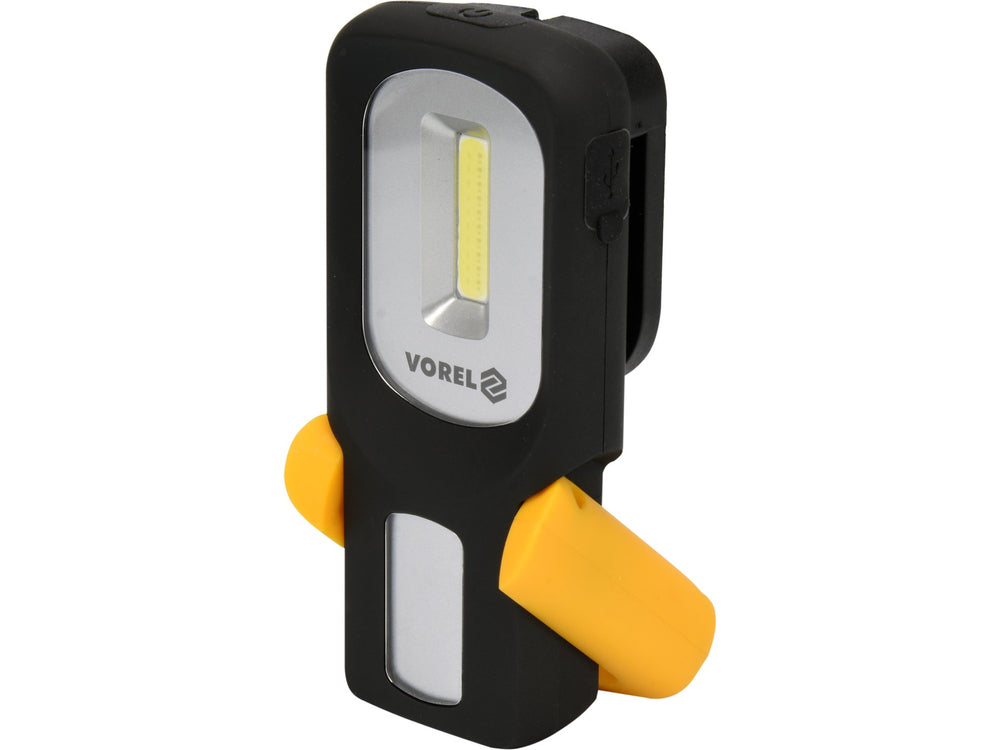 Lampa de mana rotativa COB LED 3W reincarcabila USB - Vorel 82723