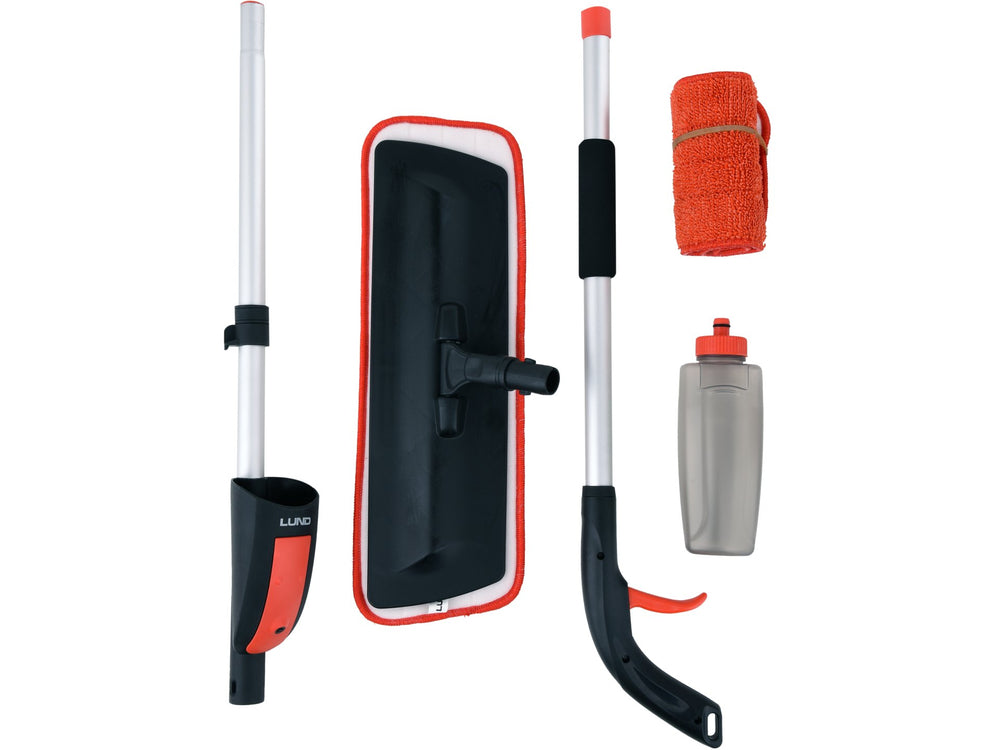 Mop pulverizare 2 capete microfibra Lund 67160 - buton pulverizare maner
