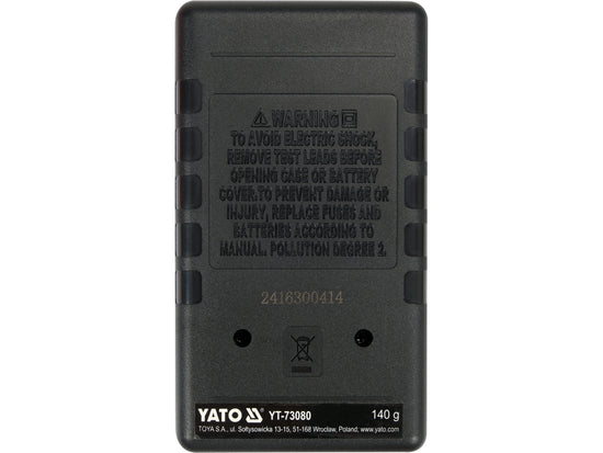 Multimetru digital YATO YT-73080, AC/DC 500 V, 5 A - imagine produs 7