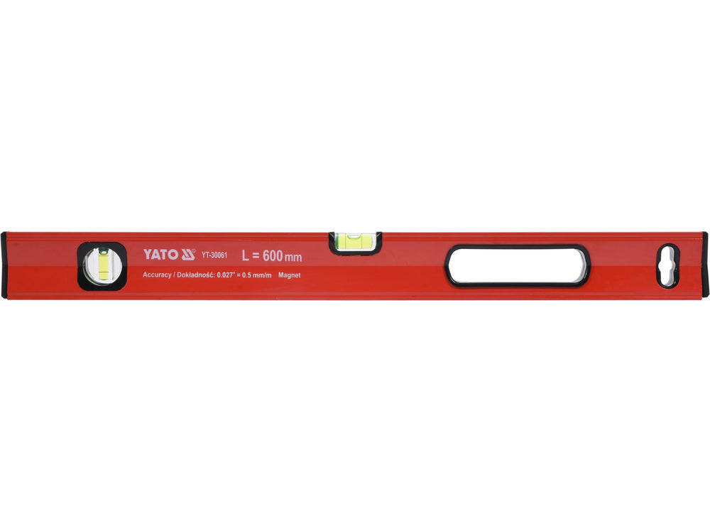 Nivela magnetica aluminiu 2 bule 600mm Yato YT-30061