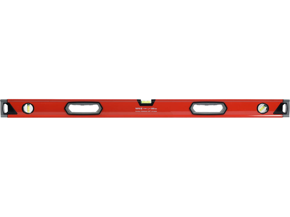 Nivela aluminiu 1000mm 3 flacoane precizie 0.5mm/m Yato YT-30073