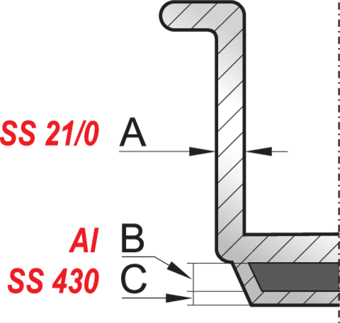 Oala inalta profesionala Yato YG-00004 inox 15.4L 28x25cm cu capac - imagine produs 5