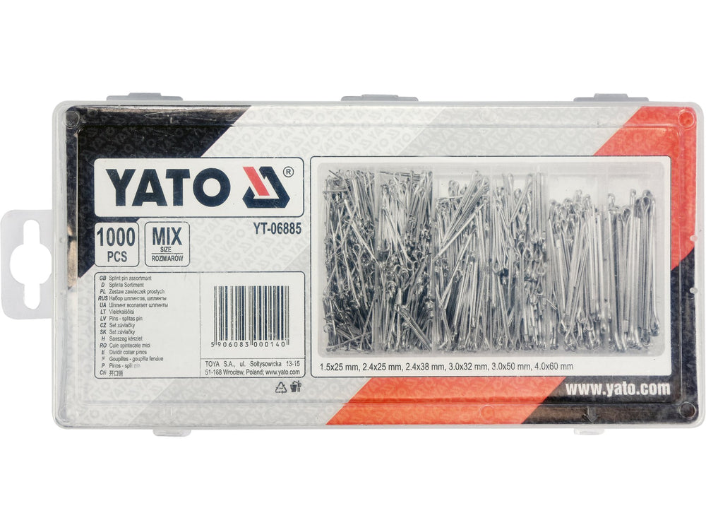 Pini Siguranta Drepti 1000 Buc DIN 94 Yato YT-06885