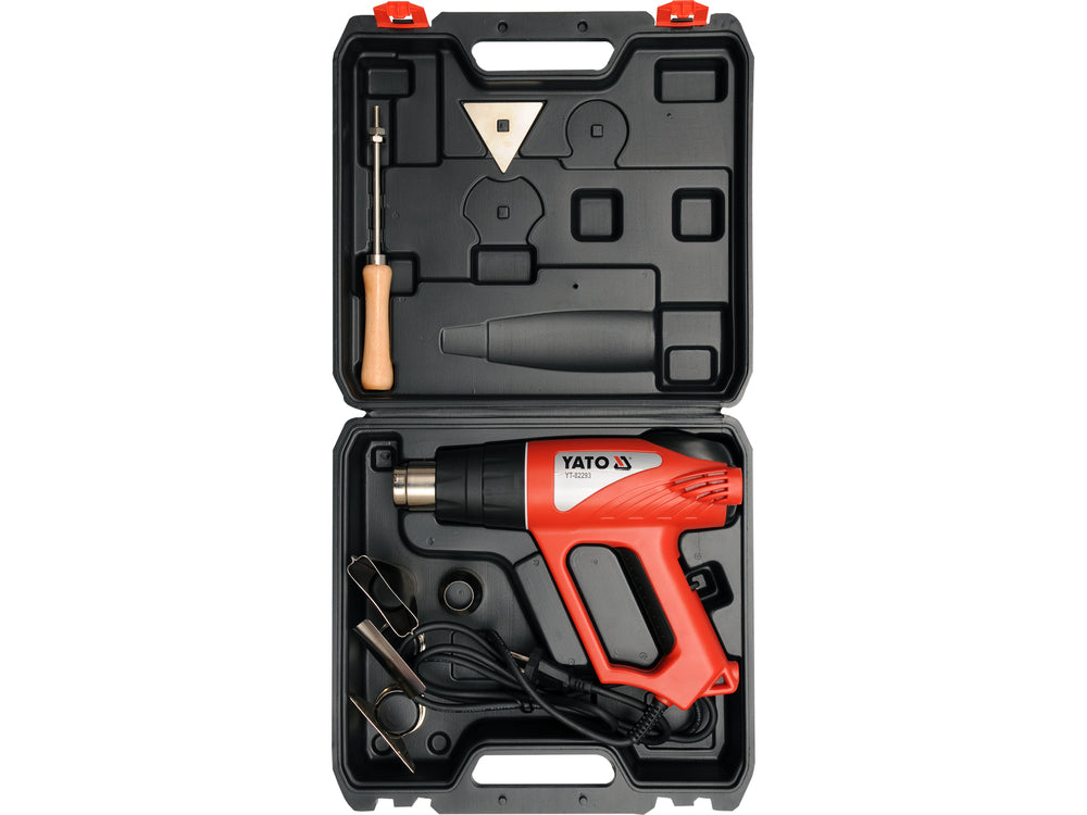 Pistol aer cald Yato YT-82293, 2000W, termostat digital - imagine oficiala 2