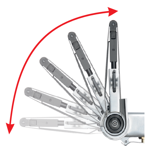 Polizor pneumatic cu banda Yato YT-09741 - imagine oficiala 1