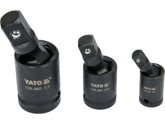 Set articulatie cardanica de impact 1/4 3/8 1/2 inch 3 piese Yato YT-10643