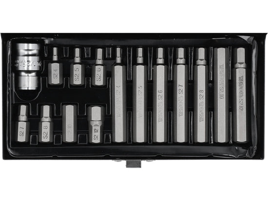 Set Biti Hexagon 15 Piese S2 3/8 1/2 Yato YT-0413