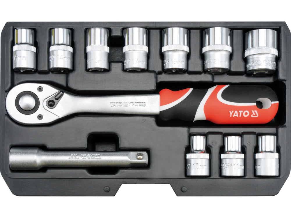 Trusa Tubulare 1/2" 12 Piese Yato YT-38671