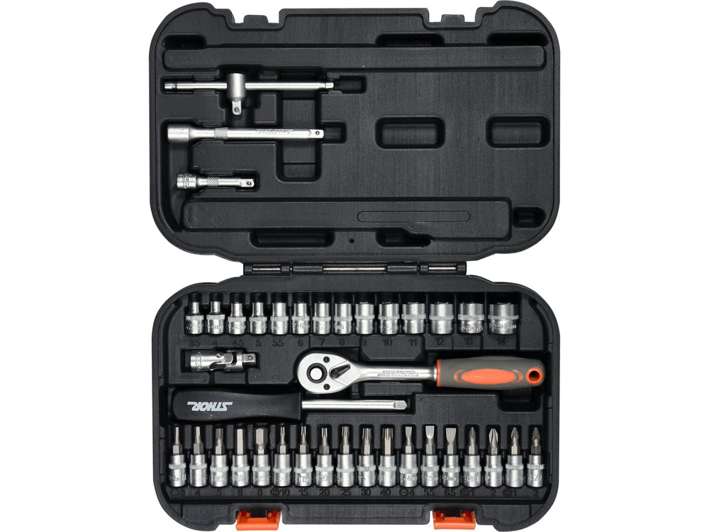 Trusa Tubulare 1/4" 38 Piese Sthor 58640