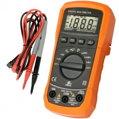 Multimetru digital SMA 92, afisaj 1999, masurare tensiune, curent, rezistenta si frecventa, iluminare fundal