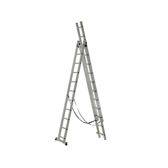Scara aluminiu ZEP KME311, 3 tronsoane x 11 trepte, 150 kg, 810 cm inaltime maxima