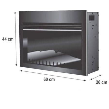 Semineu electric, incorporabil, Heber, 2000 W, efect de flacara reala, 2 trepte incalzire, programabil, termostat electronic - ZEP.RO - Ți-e la îndemână!