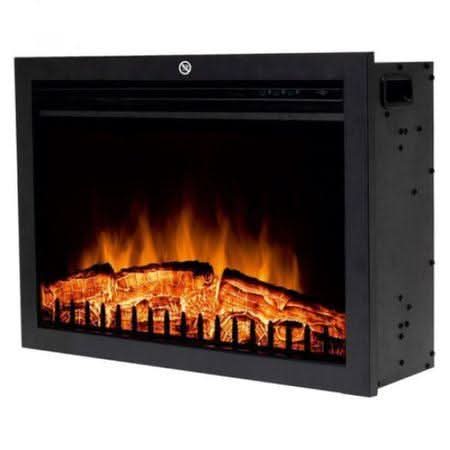 Semineu electric, incorporabil, Heber, 2000 W, efect de flacara reala, 2 trepte incalzire, programabil, termostat electronic - ZEP.RO - Ți-e la îndemână!