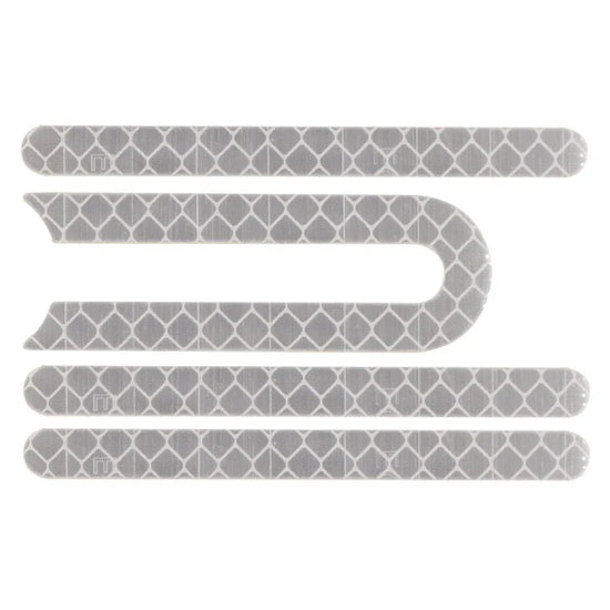 Set 4 stickere reflectorizante trotineta Xiaomi (gri)