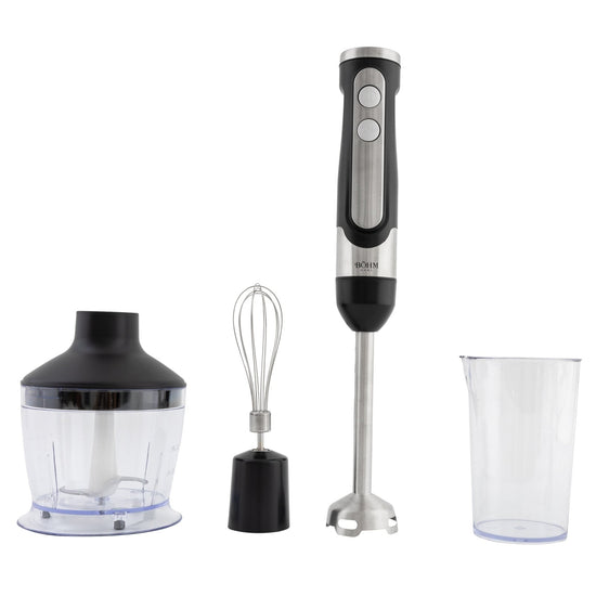 Set Blender Vertical 4 in 1 BOHM BHB-2780, 1200W, 2 Viteze, Lame Inox - detaliu 4