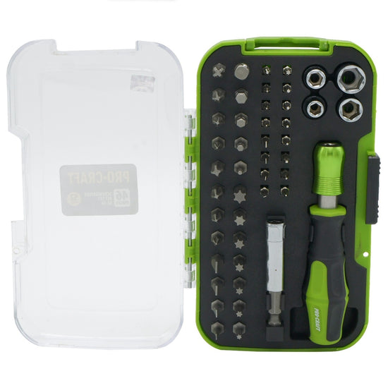Set Biti PROCRAFT SS-46, 46 piese, adaptor 1/4"