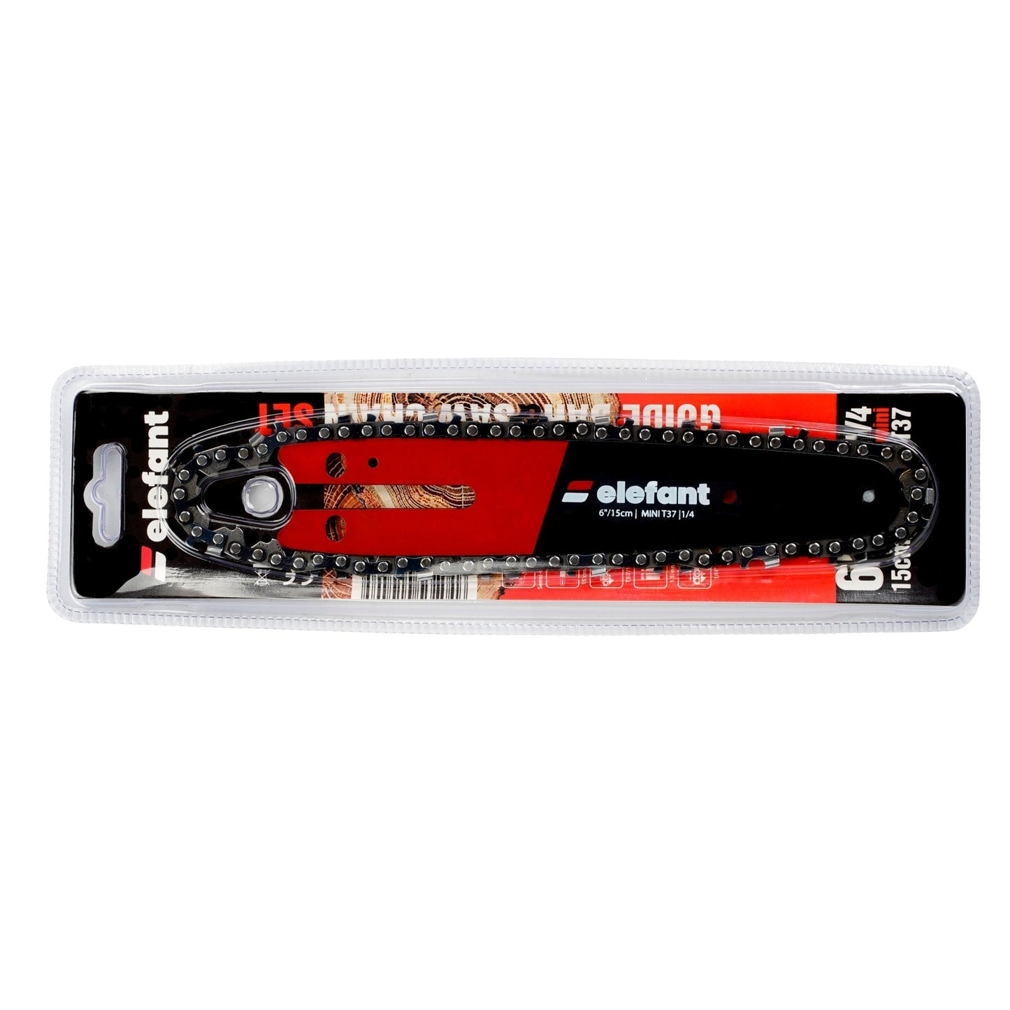 Set lamă + lanț drujbă 6″/15 cm 37T Pas 1/4 1.1 mm ELEFANT
