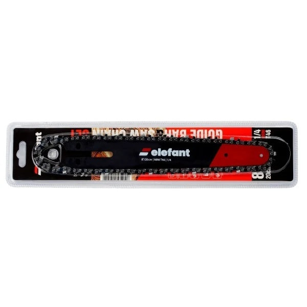Set lamă + lanț drujbă 8″/20 cm 46T Pas 1/4 1.1 mm ELEFANT