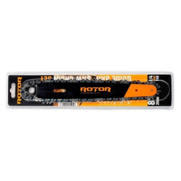 Set lamă + lanț drujbă 8″/20 cm 46T Pas 1/4 1.1 mm ROTOR