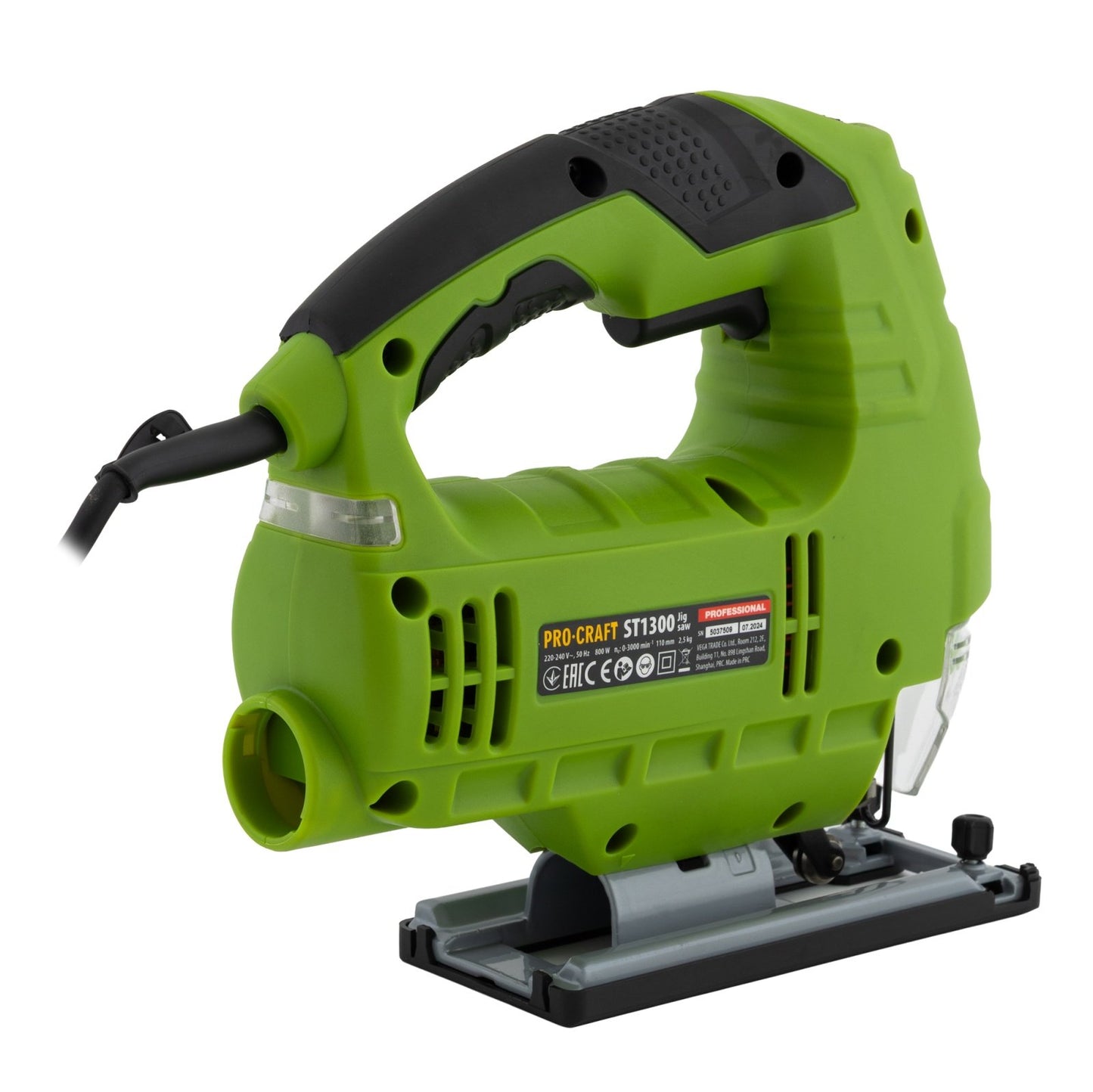 Fierastraul Pendular PROCRAFT ST1300, 800W, Laser, 3000 RPM, Tăiere Lemn până la 100mm, 0-45° Unghi Reglabil