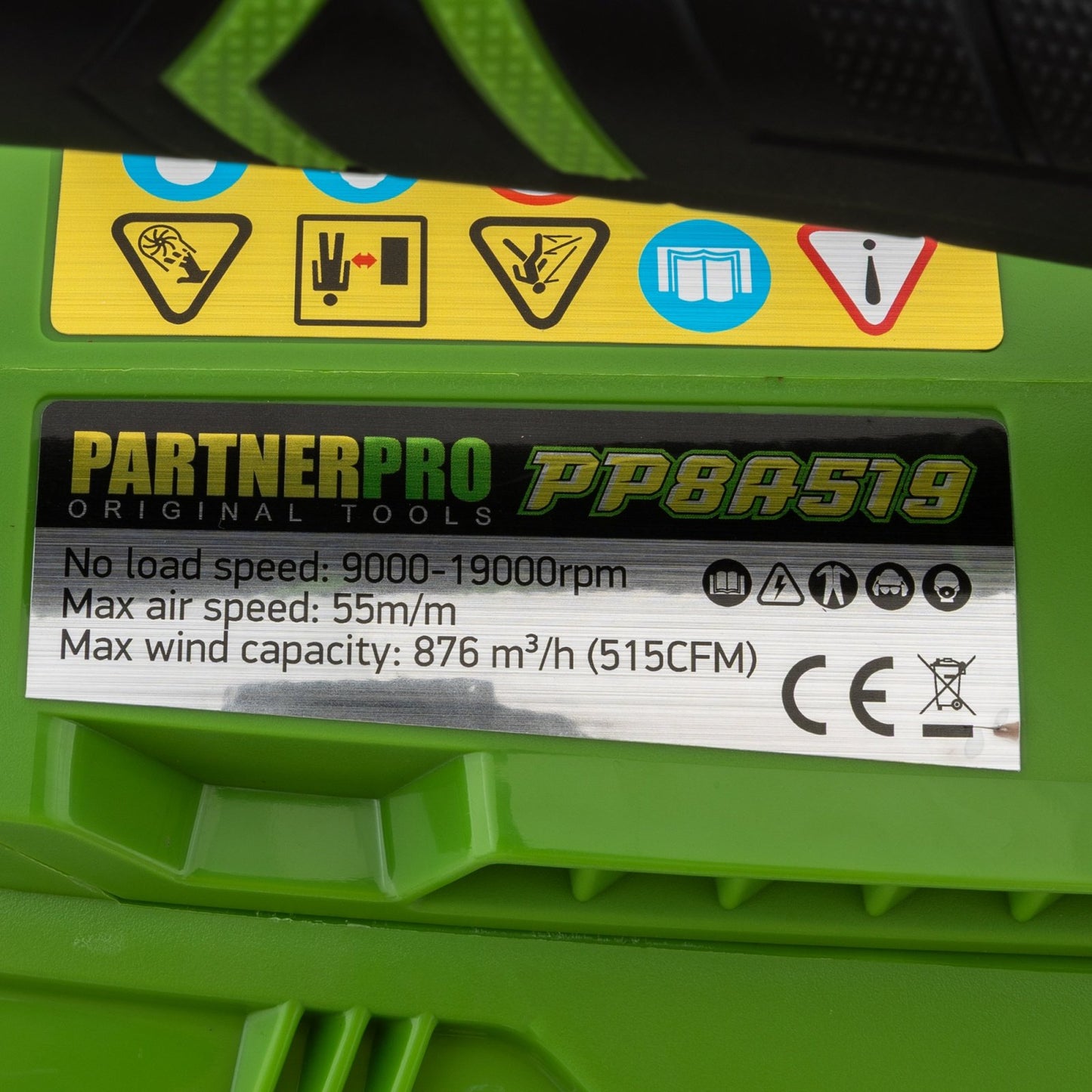 Suflanta pe acumulator PARTNERPRO PP8A519, 2x20V 4Ah Li-Ion, 55 m/s, 515 CFM, incarcator dublu inclus