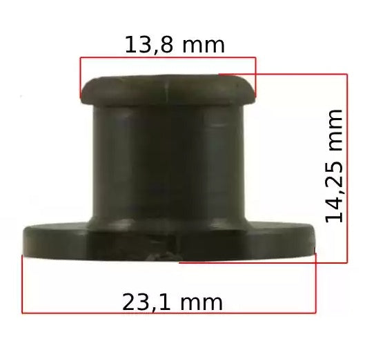 Suport amortizor drujba compatibil Stihl MS 170 - MS 390, 017 - 039 (mare)