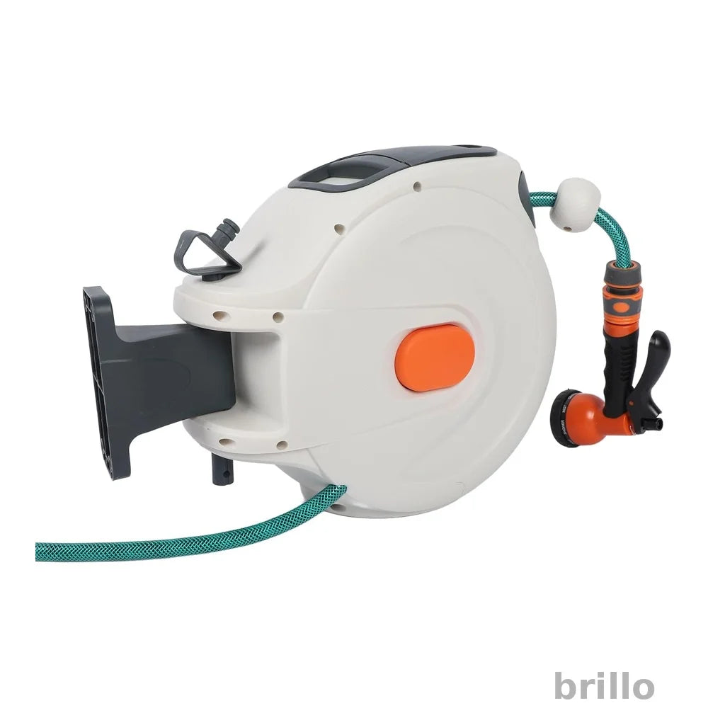 Furtun gradina cu tambur automat BRILLO 20m+2m, 1/2", retractabil, montaj perete