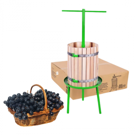 Teasc struguri ZEP 1710, 32 litri, demontabil, fabricat in Romania, cos lemn esenta tare, manual