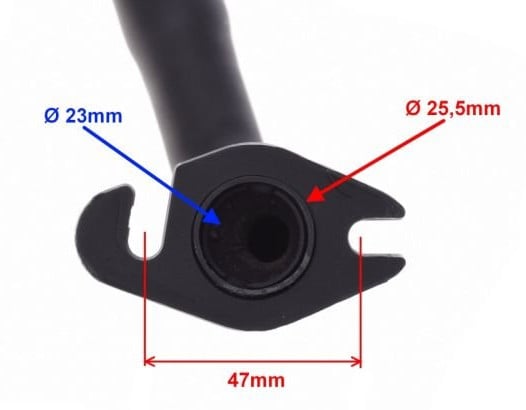 Toba pentru scuter Yamaha, Minarelli, Malaguti (orizontal) - vedere 2