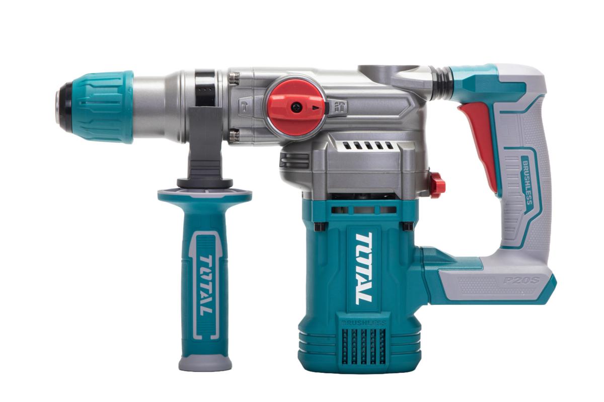 Ciocan rotopercutor TOTAL 20V, 4.5J, SDS Plus, motor fara perii (fara acumulator si incarcator)