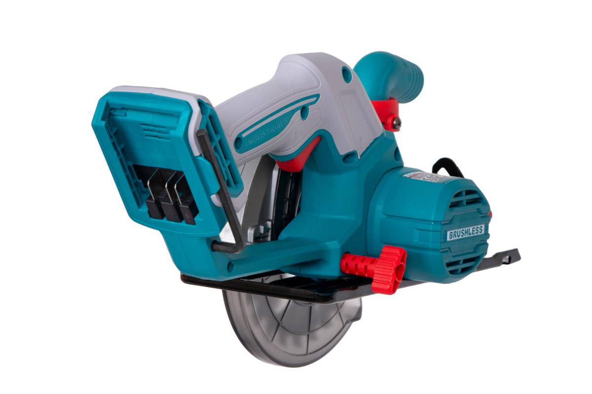 Fierastrau circular TOTAL 20V, disc 140 mm, motor fara perii, fara acumulator si incarcator