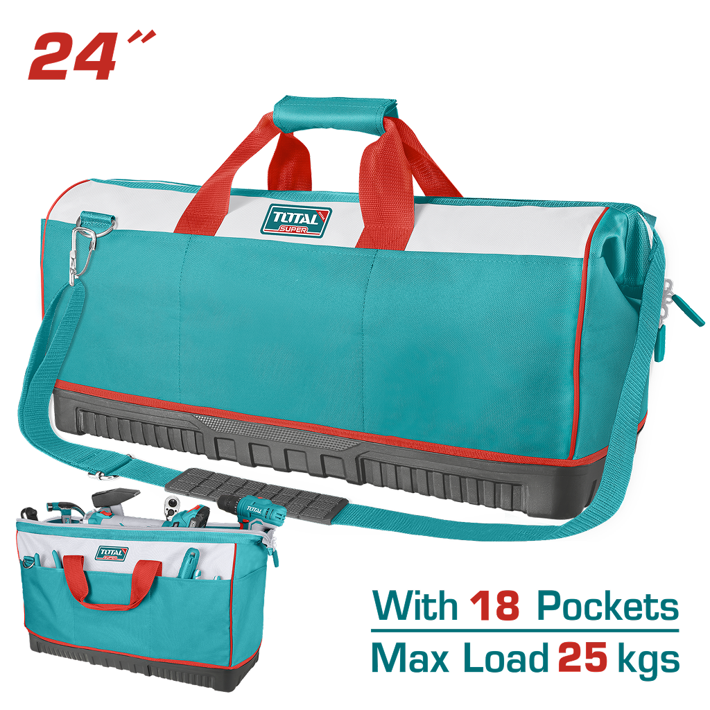 Geanta pentru unelte TOTAL 60 cm, baza ranforsata, 25 kg