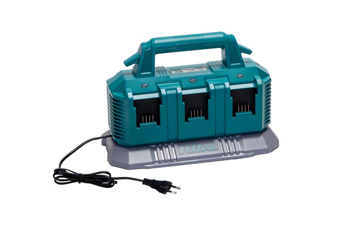 Incarcator baterii TOTAL 20V Li-Ion P20S, 6 porturi, incarcare secventiala