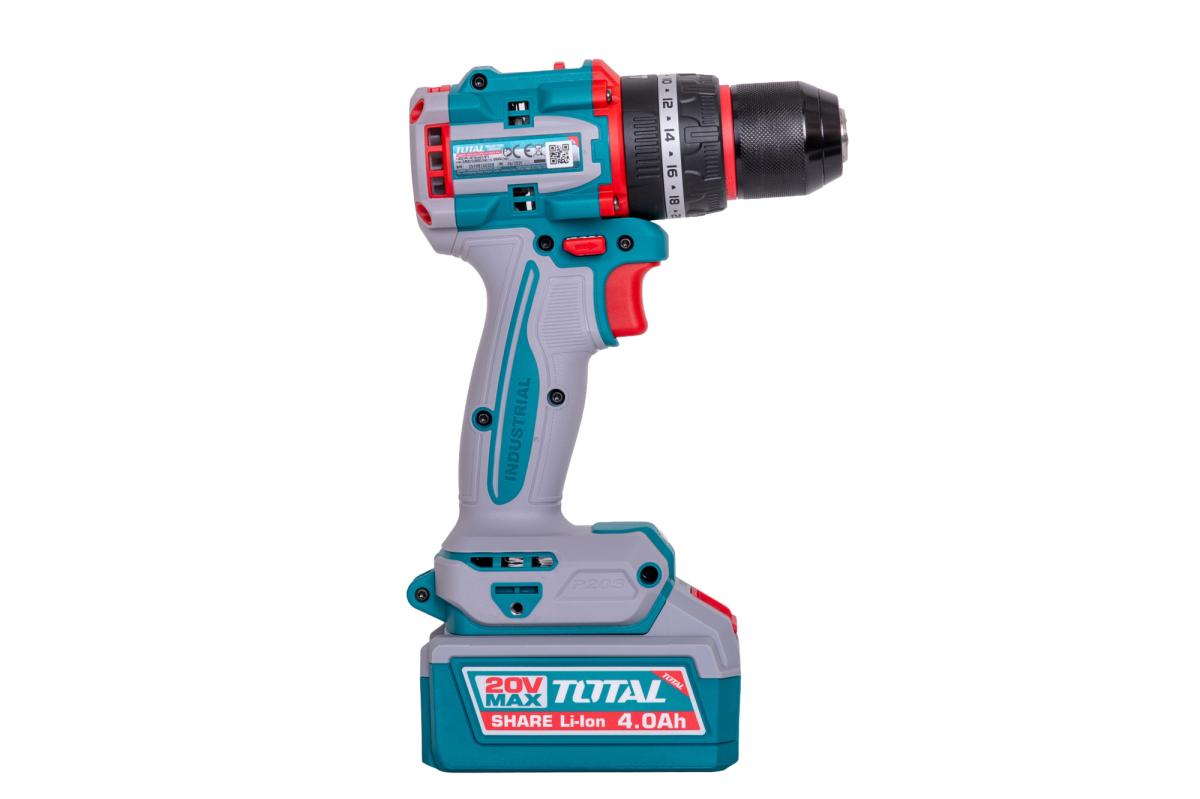 Kit combo TOTAL 20V cu fierastrau circular, masina de gaurit cu impact si slefuitor