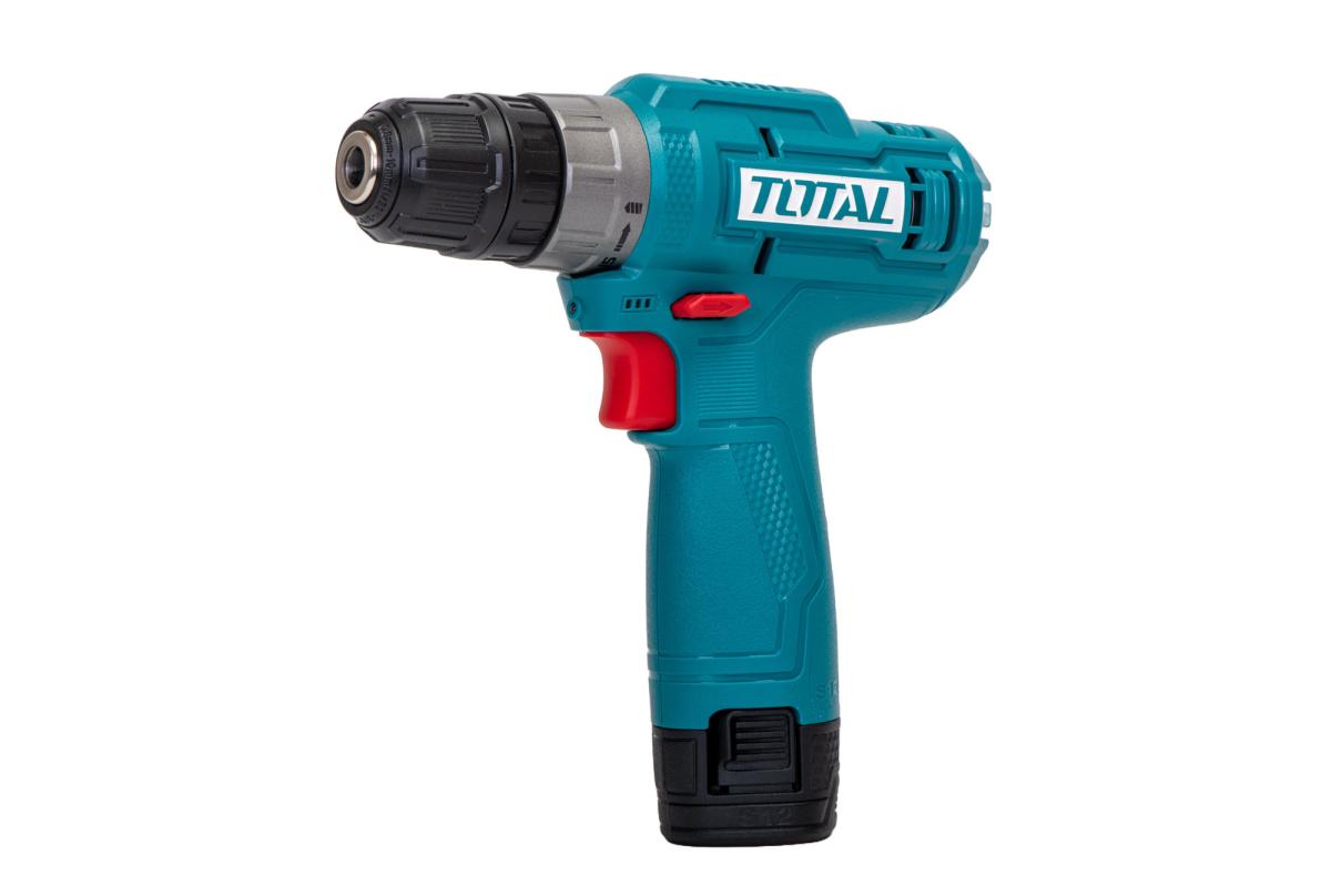 Masina de gaurit si insurubat profesionala TOTAL 12V, 1.5Ah Li-Ion, 20Nm, LED