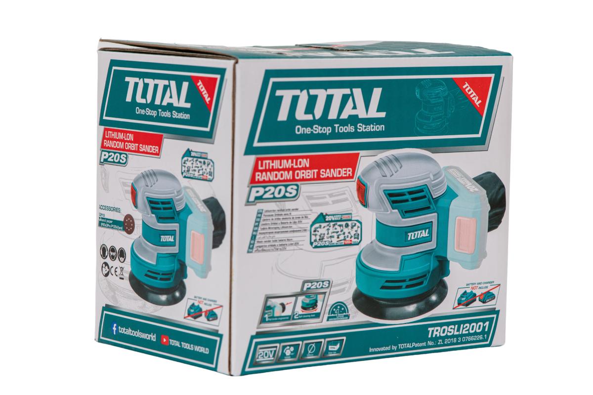 Masina de slefuit rotativa TOTAL 20V, 125mm, 10000rpm, fara acumulator