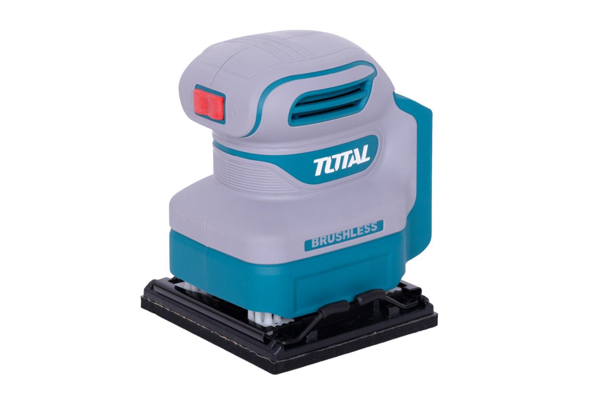 Masina de slefuit cu talpa patrata TOTAL 20V, brushless, Li-Ion, fara acumulator