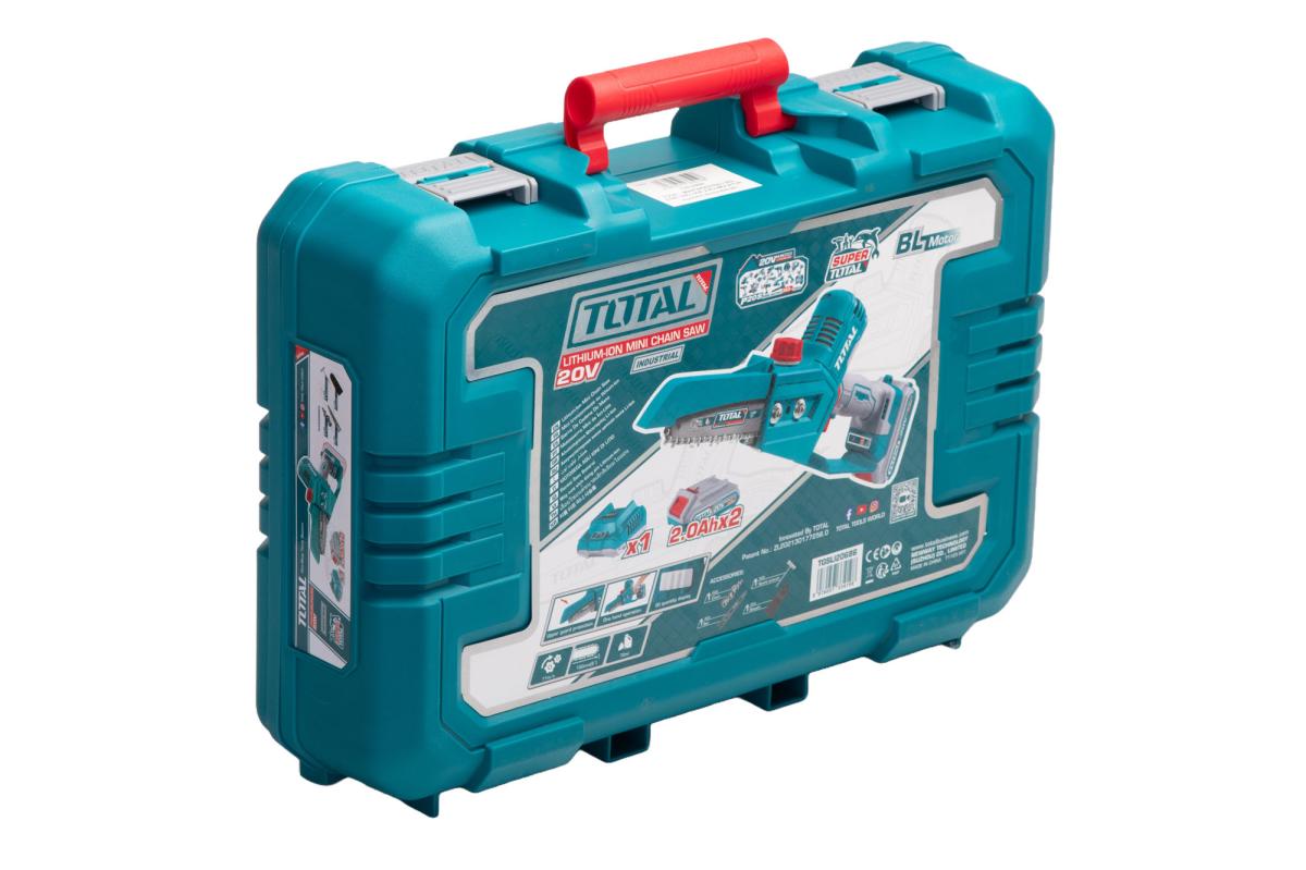 Minifierastrau cu acumulator TOTAL 20V, lama 6”, 2 x acumulator 2.0Ah + incarcator inclus