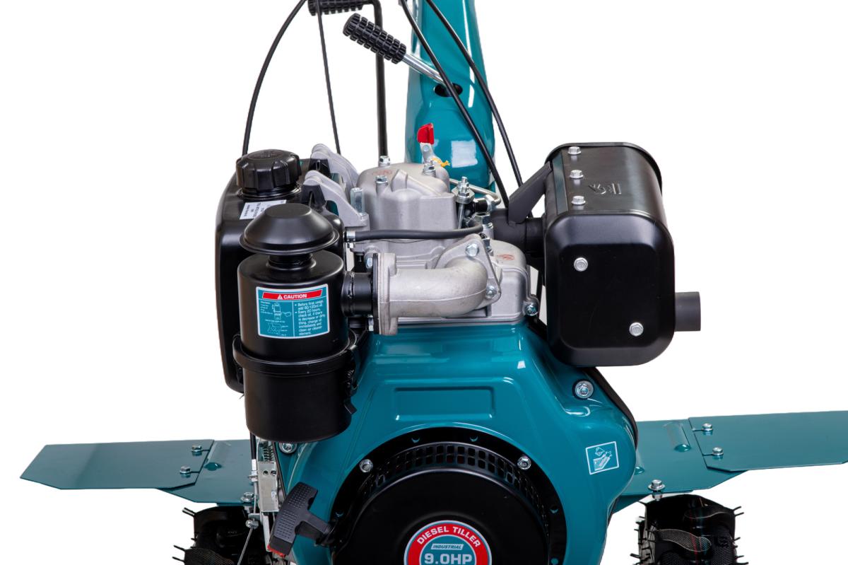 Motocultor Diesel TOTAL 9CP, 6.6kW, cu freze 1350mm si roti transport