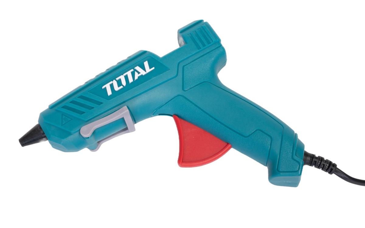 Pistol de lipit TOTAL 100W pentru lipire la cald cu batoane siliconice