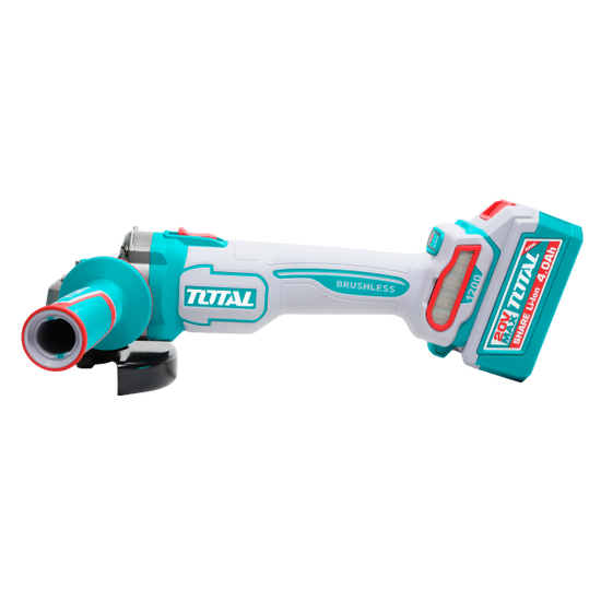 Polizor unghiular TOTAL 20V, 115 mm, brushless, 3 trepte viteza, fara baterie si incarcator