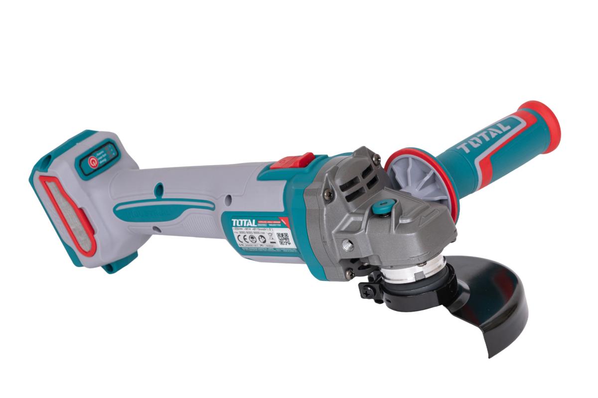 Polizor unghiular TOTAL 20V, motor fara perii, disc 115 mm (FARA acumulator si incarcator)
